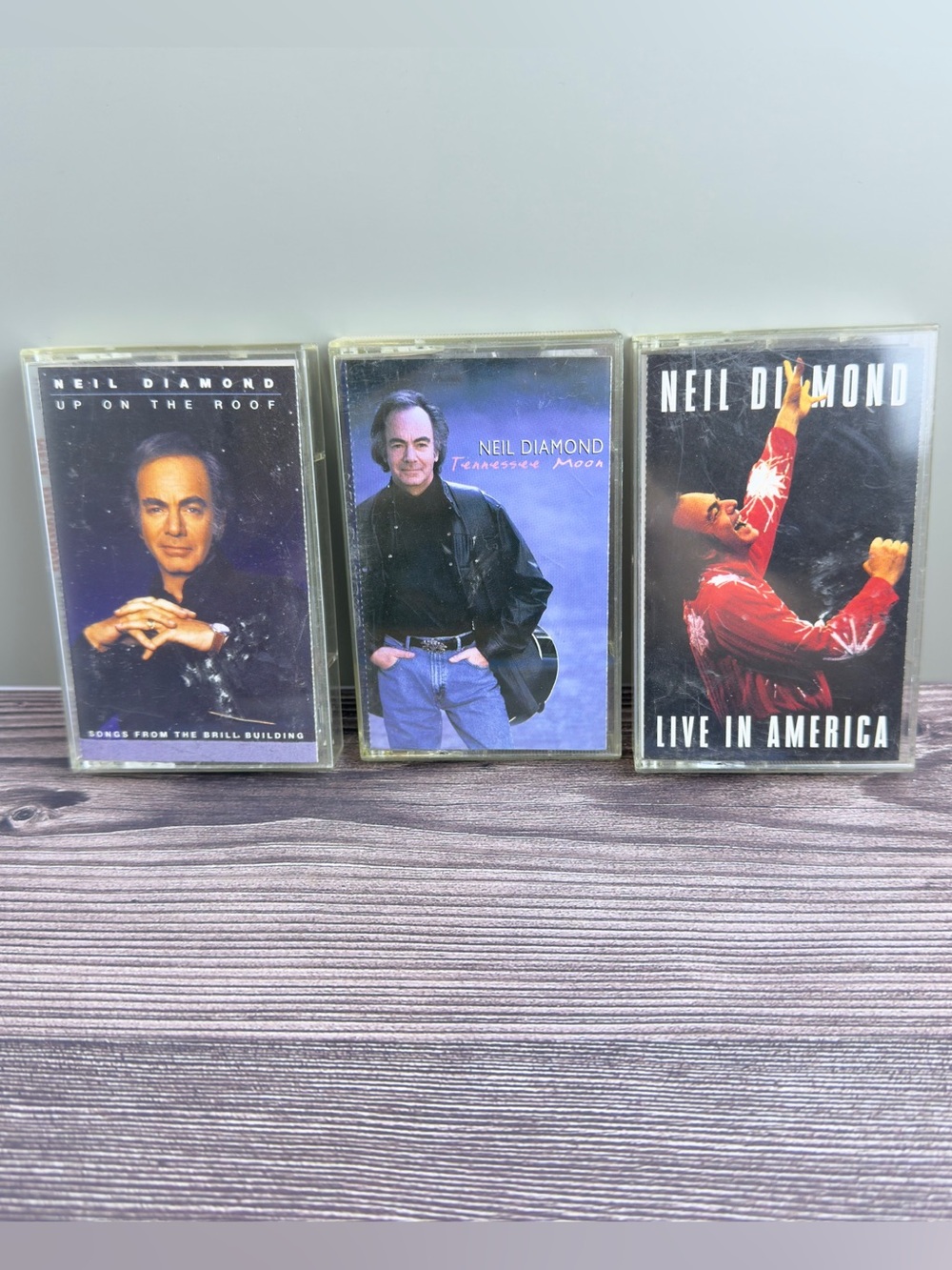 Neil Diamond Cassette Lot of 3 Tennessee Moon Live Up On The Roof